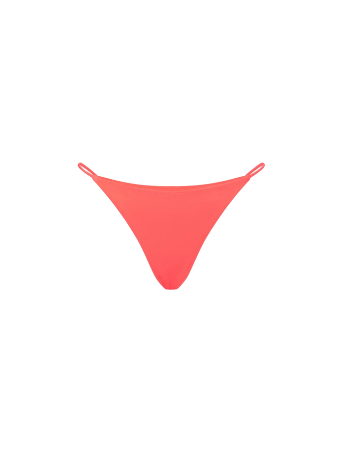 Fluo Red Cheeky Swim Briefs Bottom