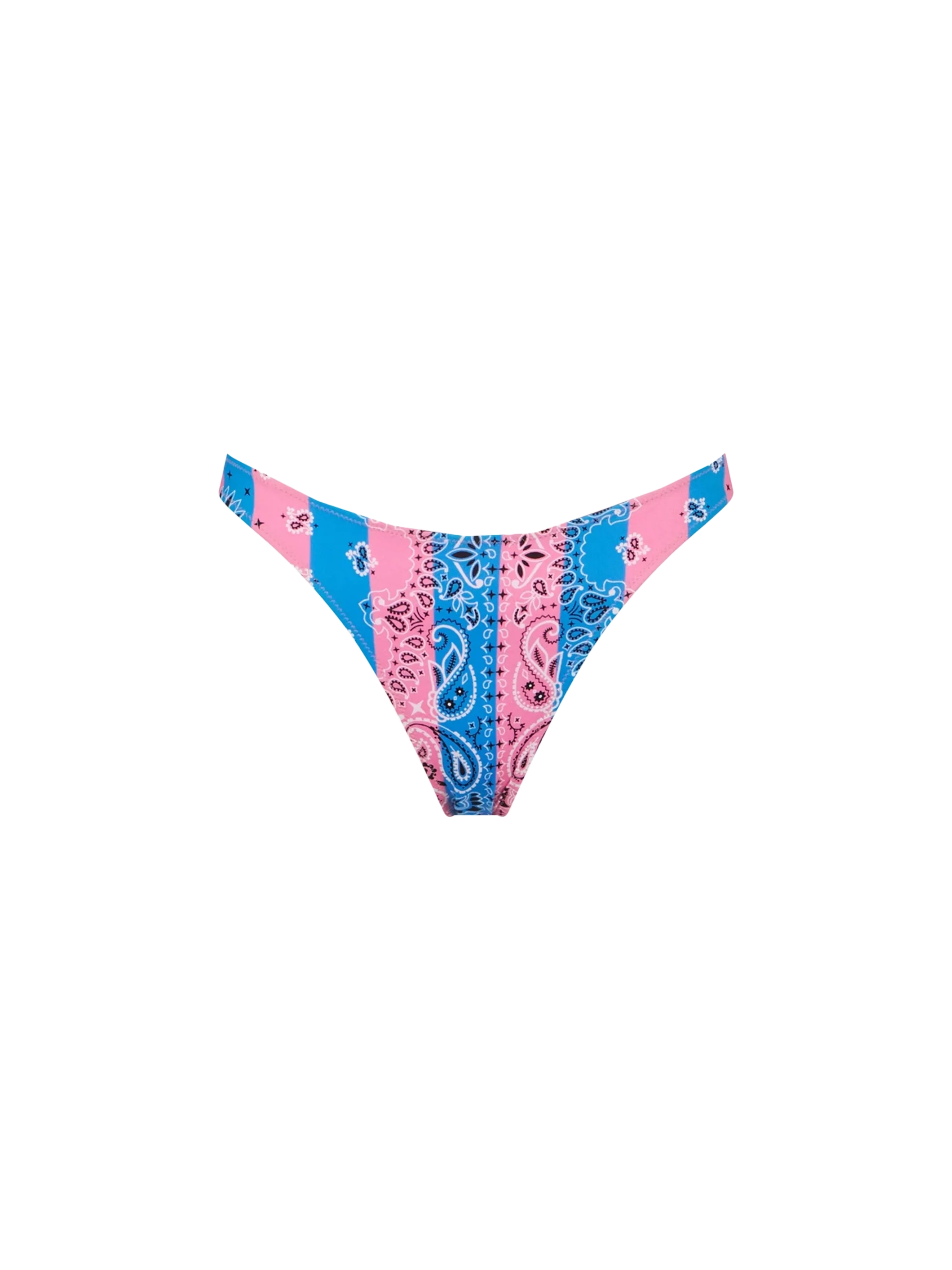 Cheeky Swim Briefs Naomi With Bandana Print Blue Bottom