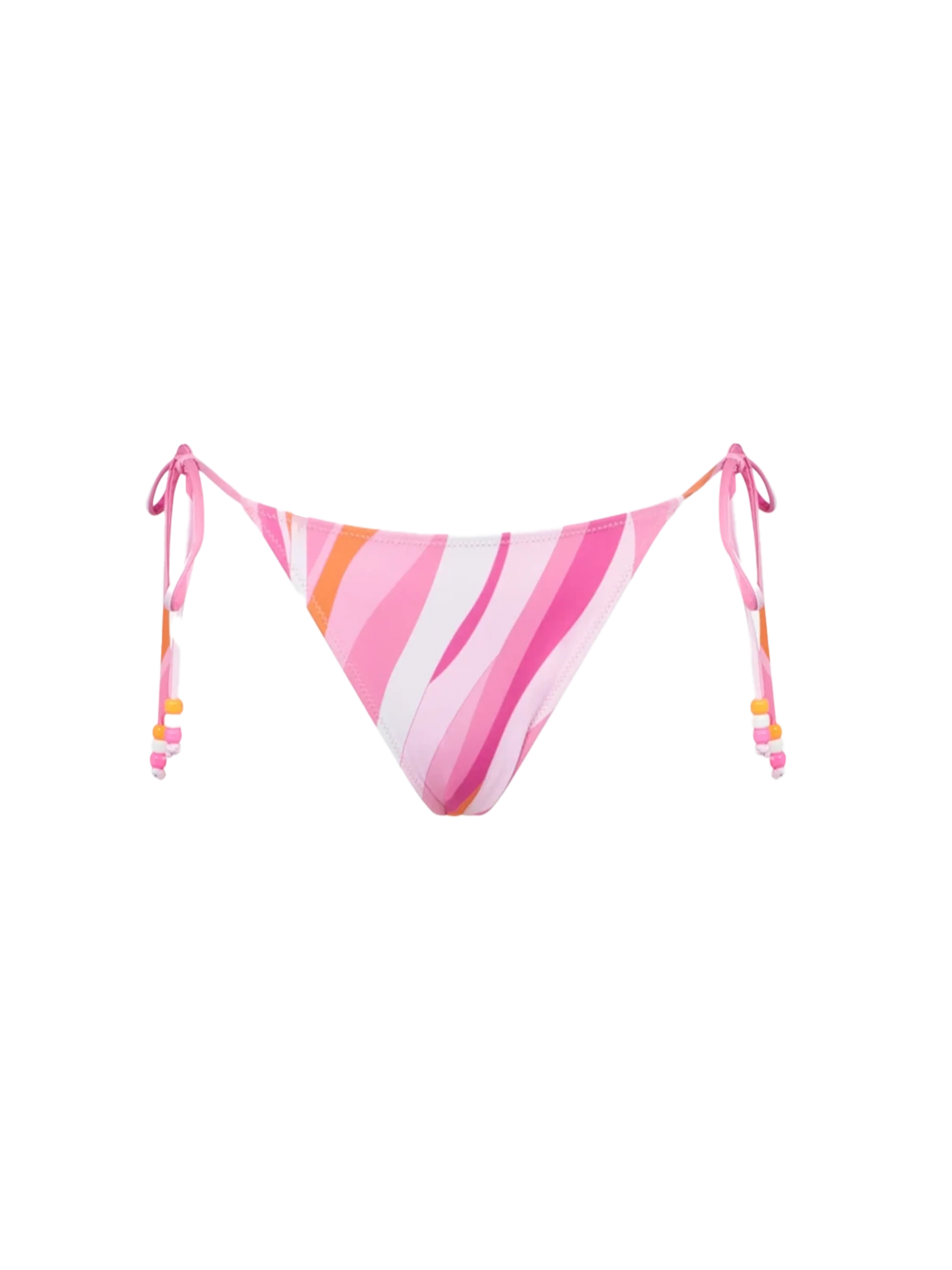 Marielle Shape Wave Swim Briefs With Charms Pink Bottom