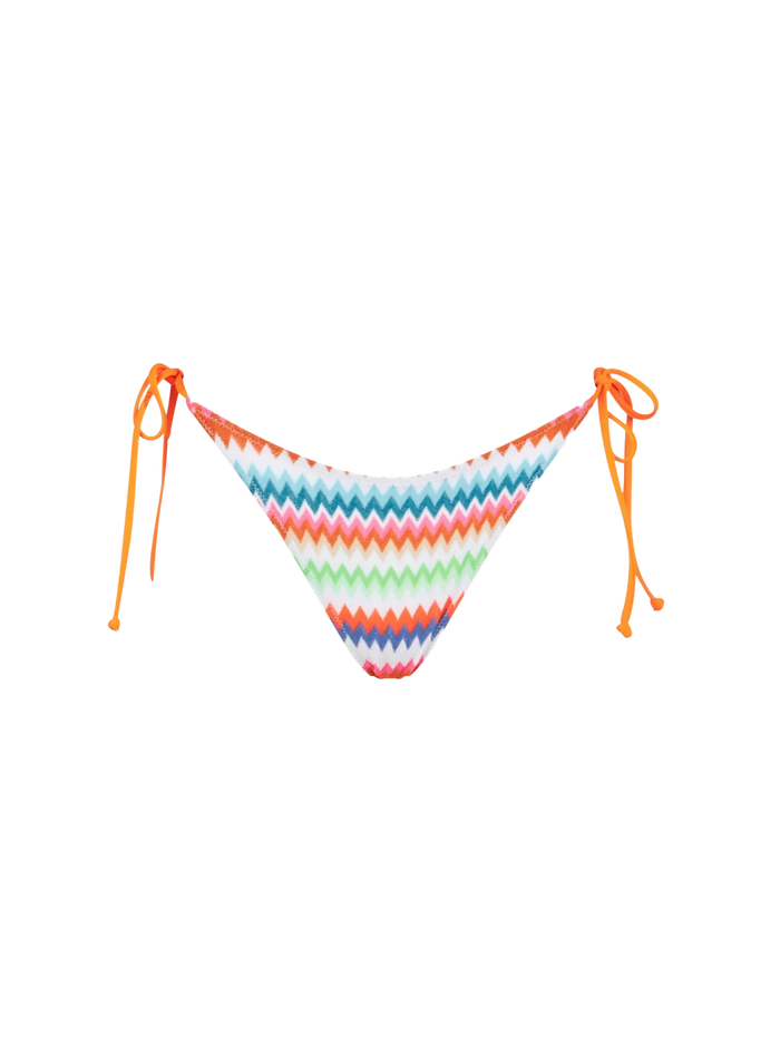 Virgo Chevron Pattern Swim Briefs Bottom