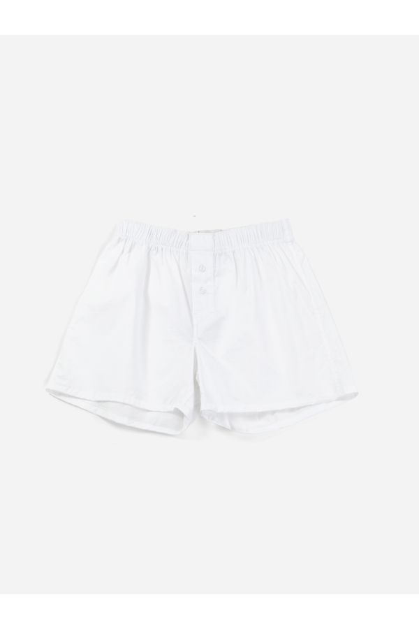 Handvaerk Cotton boxer shorts in white