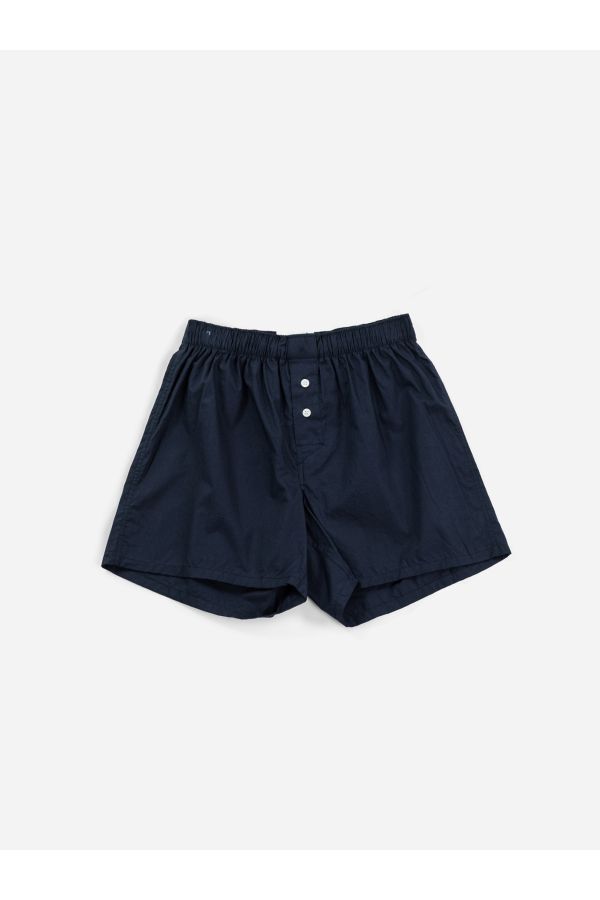 Handvaerk Cotton boxer shorts in navy