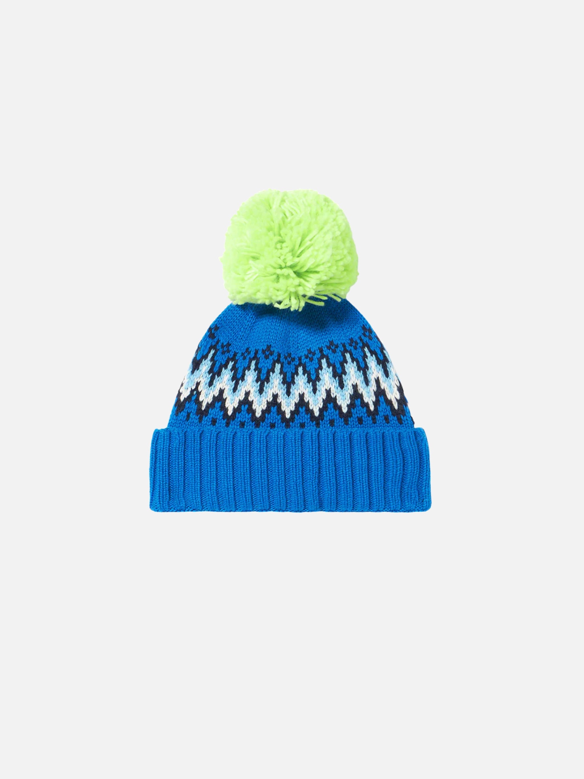 Boy Beanie With Icelandic Jacquard Hat