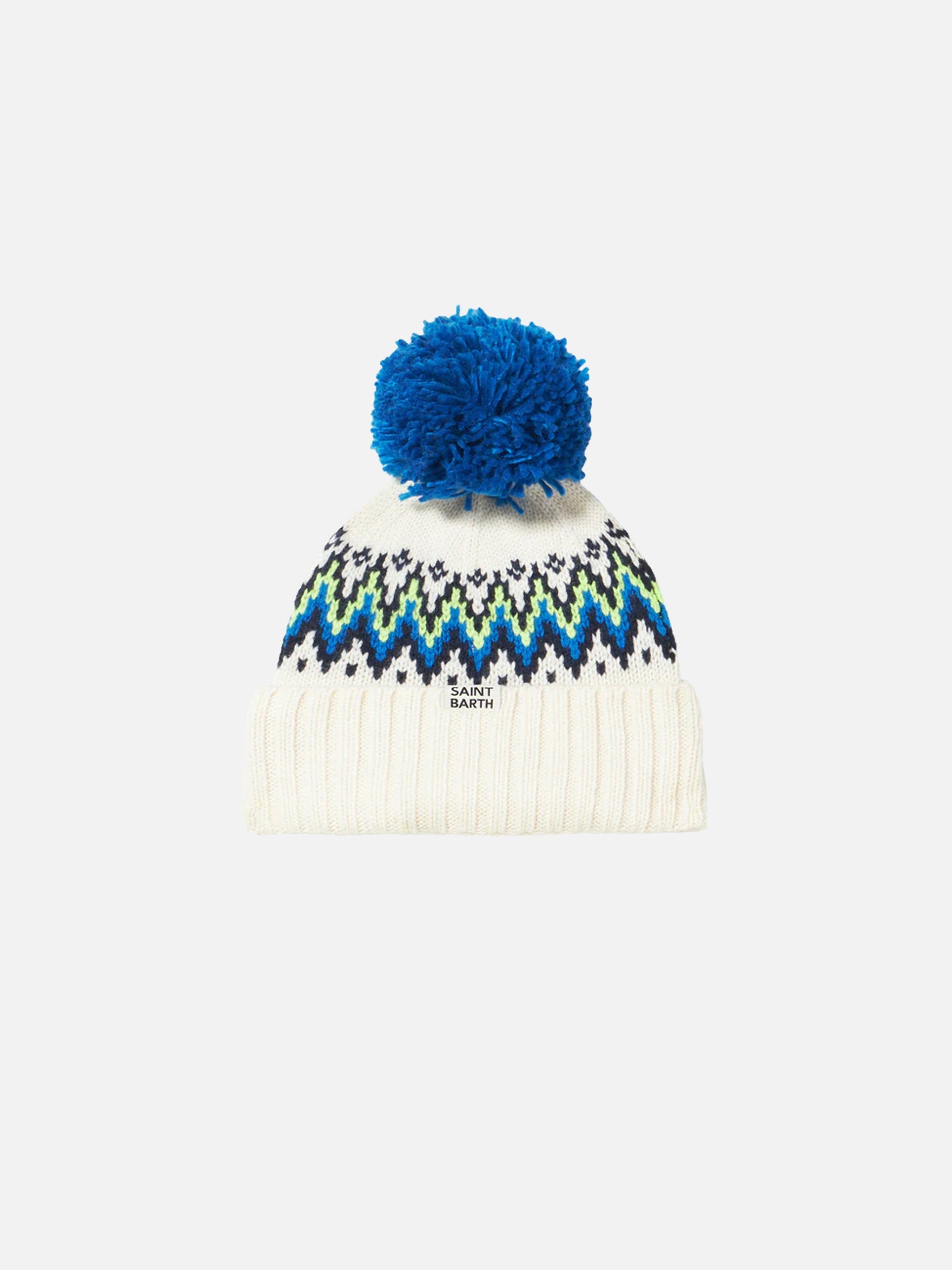 Boy Beanie With Icelandic Jacquard Hat