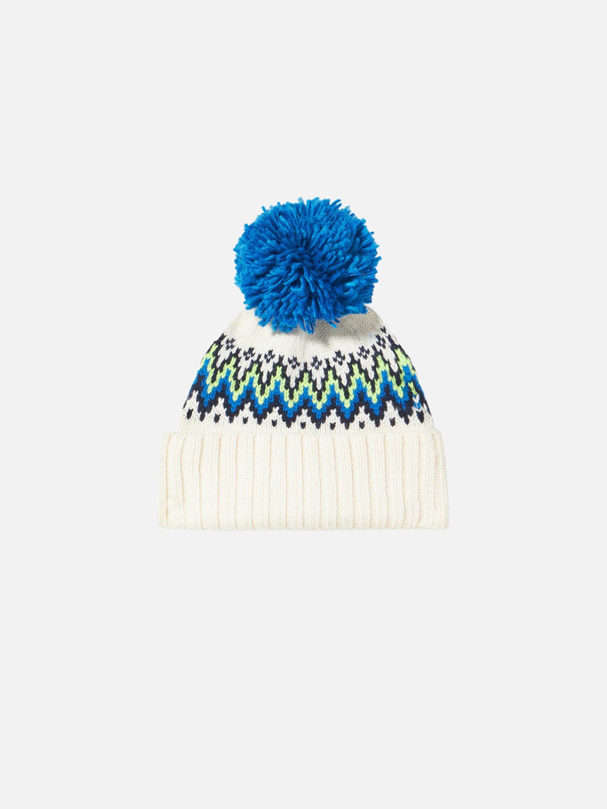Boy Beanie With Icelandic Jacquard Hat