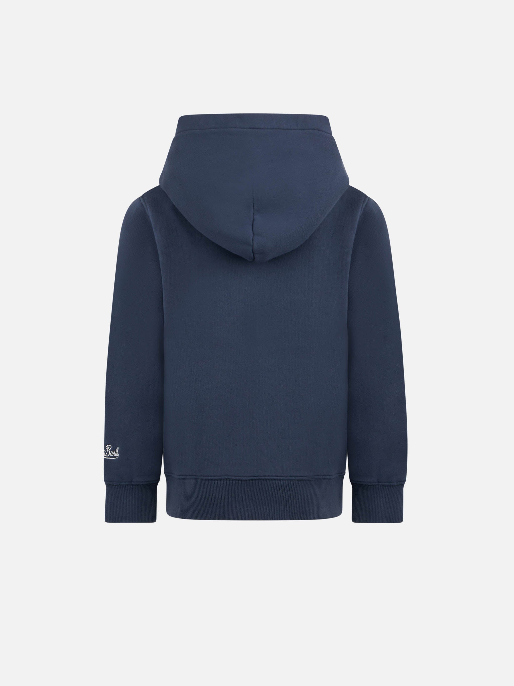 Boy Blue Hoodie With St. Barth Ski Club Print Sweatshirt