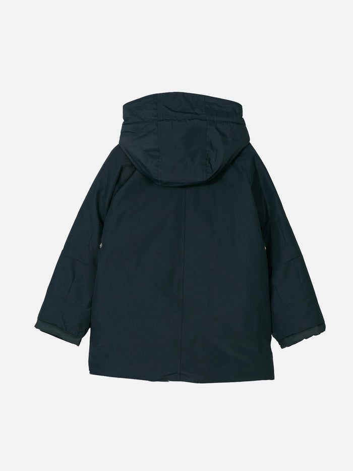Boy Hooded Blue Parka Jacket Voyager Jr