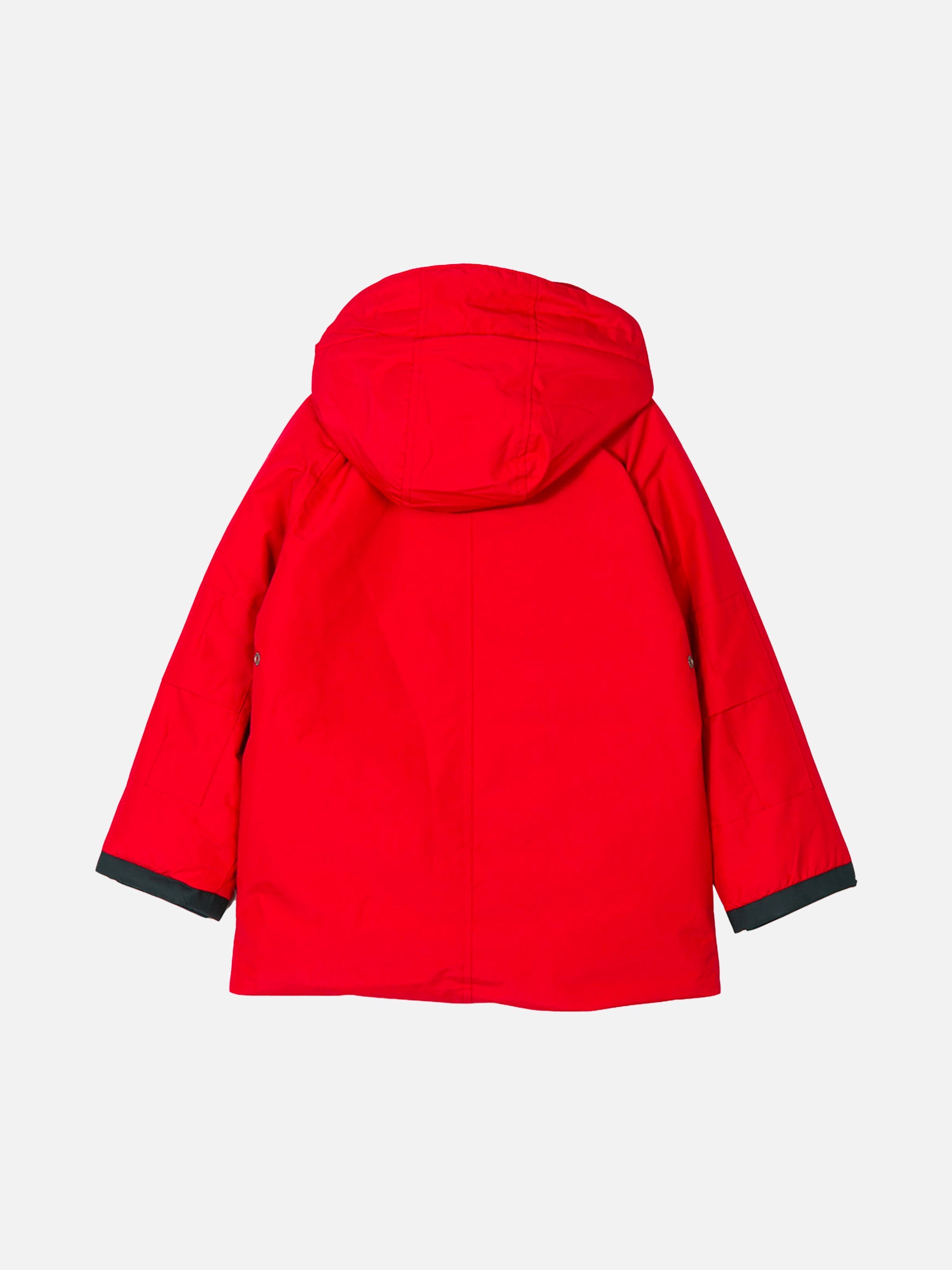 Boy Hooded Red Parka Jacket Voyager Jr