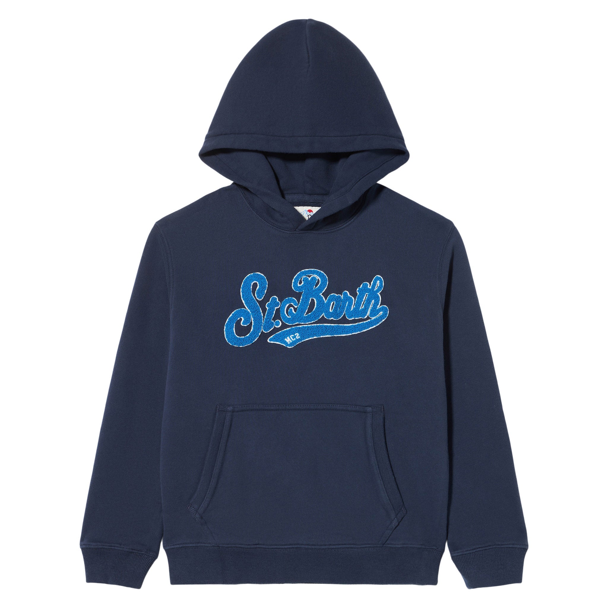 Boy Navy Blue Hooded Sweatshirt __single__