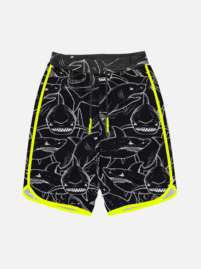 Boy Swim Shorts With Shark Print __single__ Swimshort