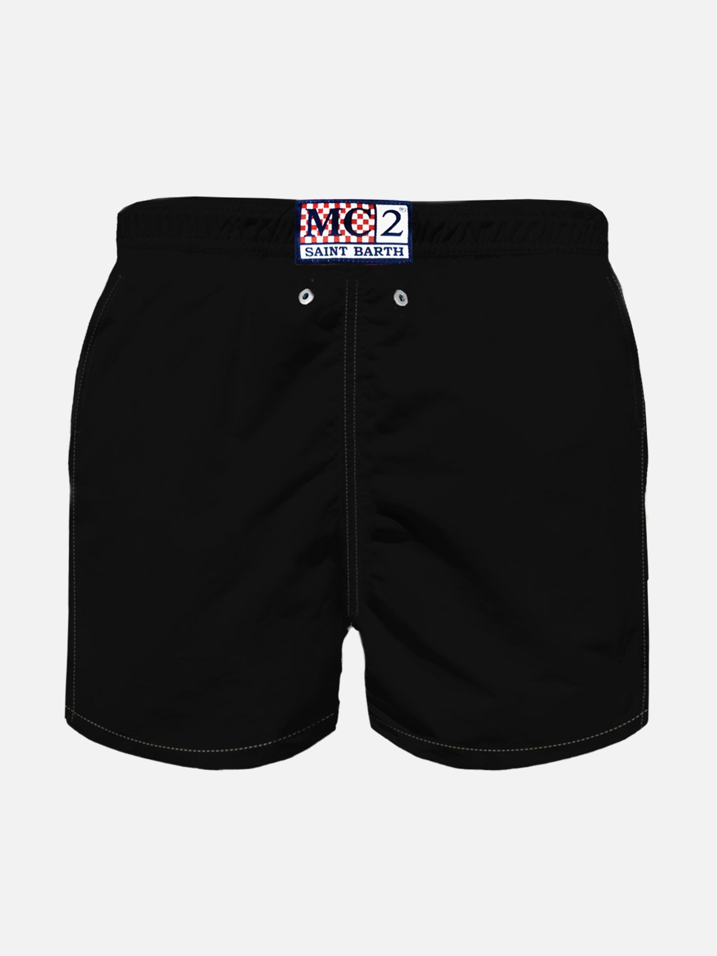 Boy Swim Shorts With Devil Bart Patch | The Simpson Special Edition Black Swimshort