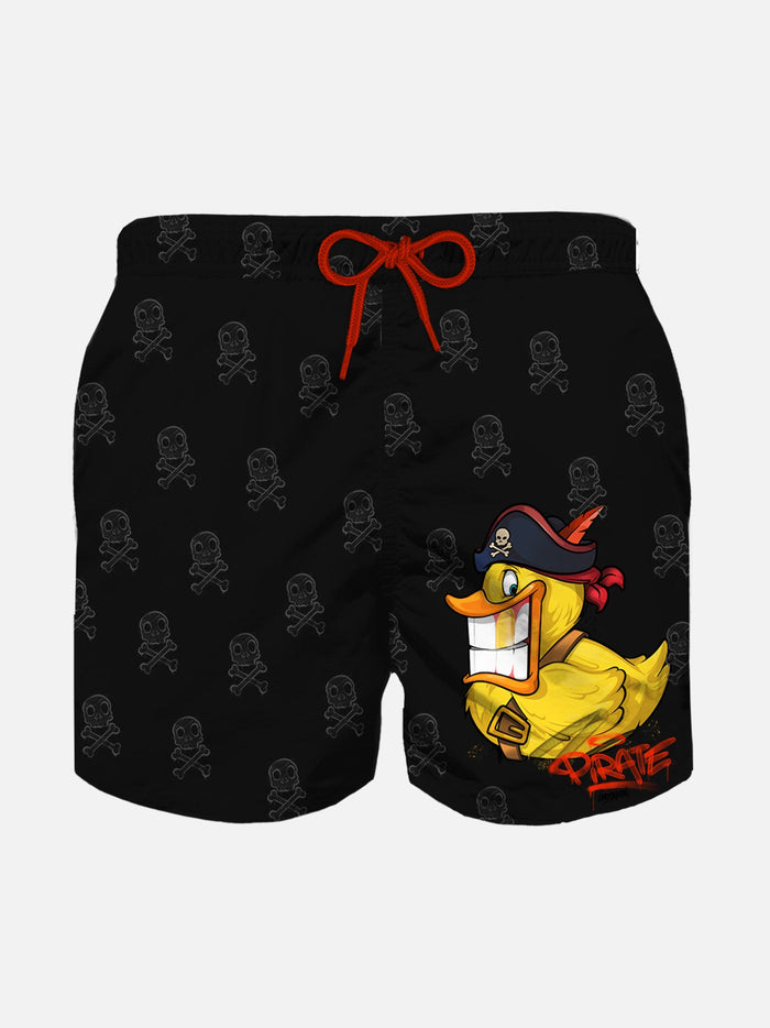 Boy Swim Shorts With Crypto Duck Print | Puppets® Special Edition __single__ Swimshort