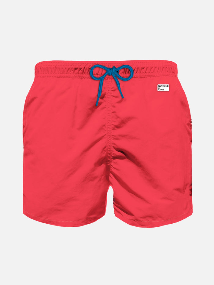Boy Fluo Red Lightweight Swim Shorts Lighting Pantone | Pantone® Special Edition __single__ Swimshort