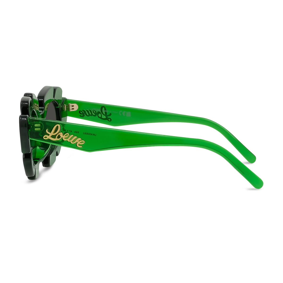 Loewe LW40088U Curvy 98a Verde Injected Occhiali Da Sole