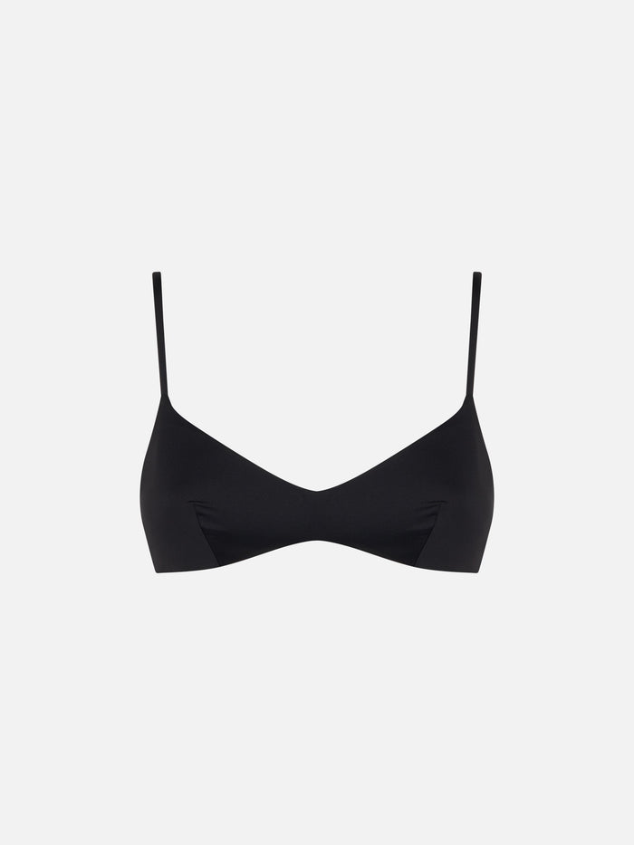 May Black Bralette Bikini Top