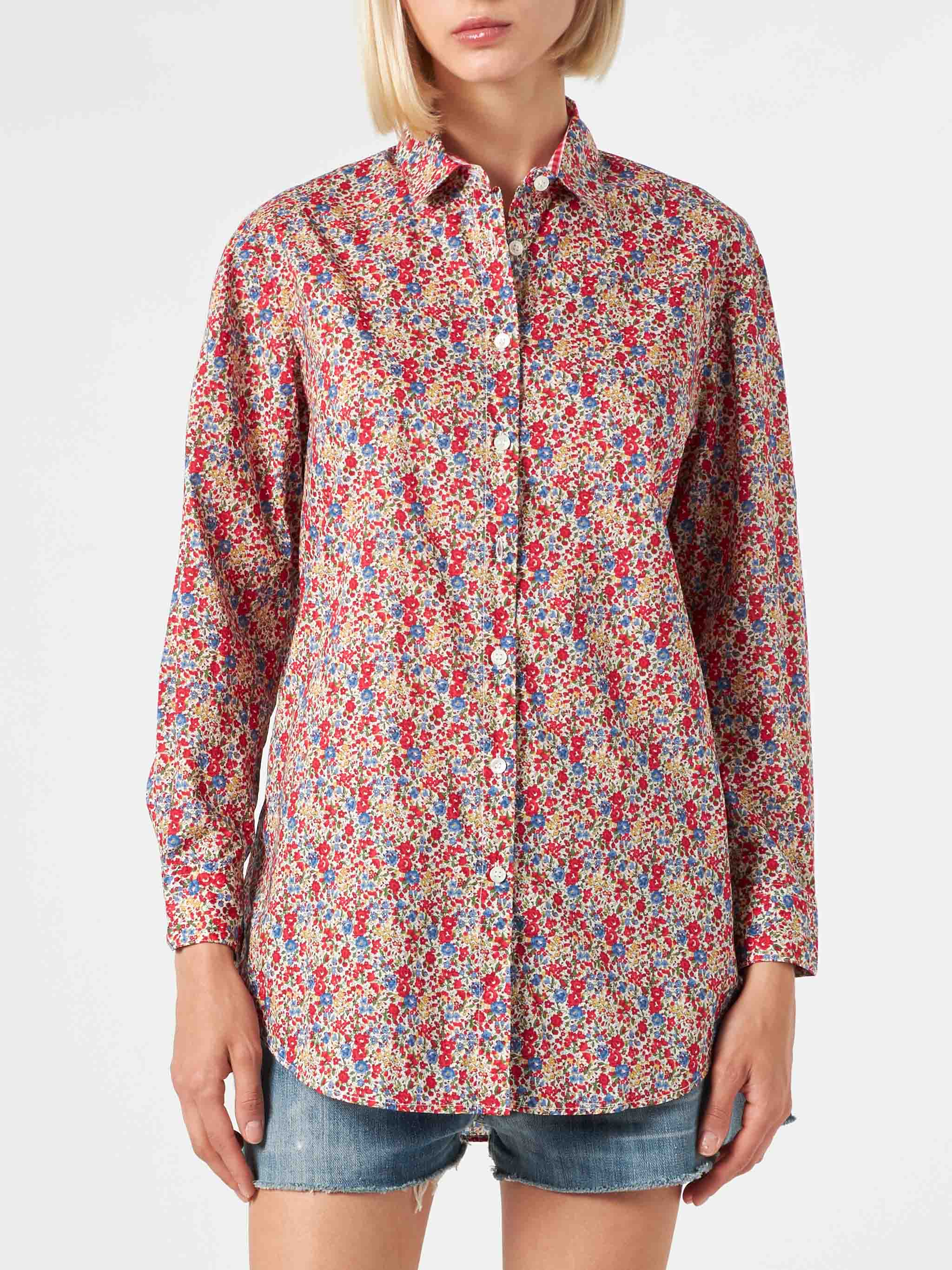Floral Brigitte Cotton Shirt | Special Edition Blue