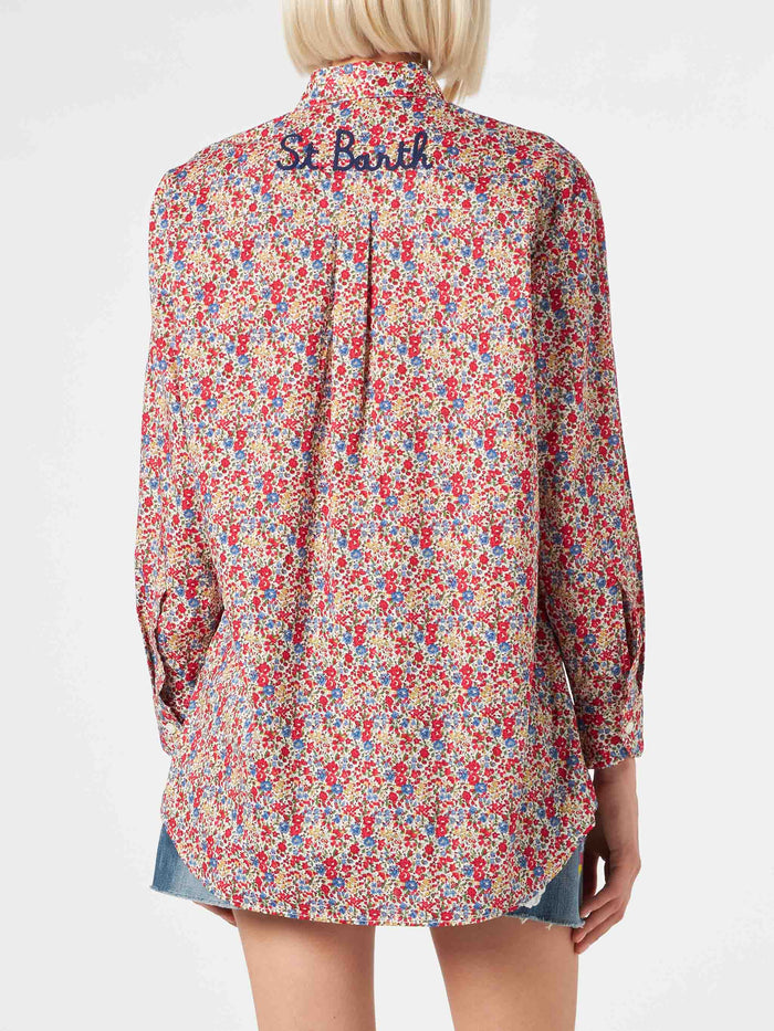 Floral Brigitte Cotton Shirt | Special Edition Blue