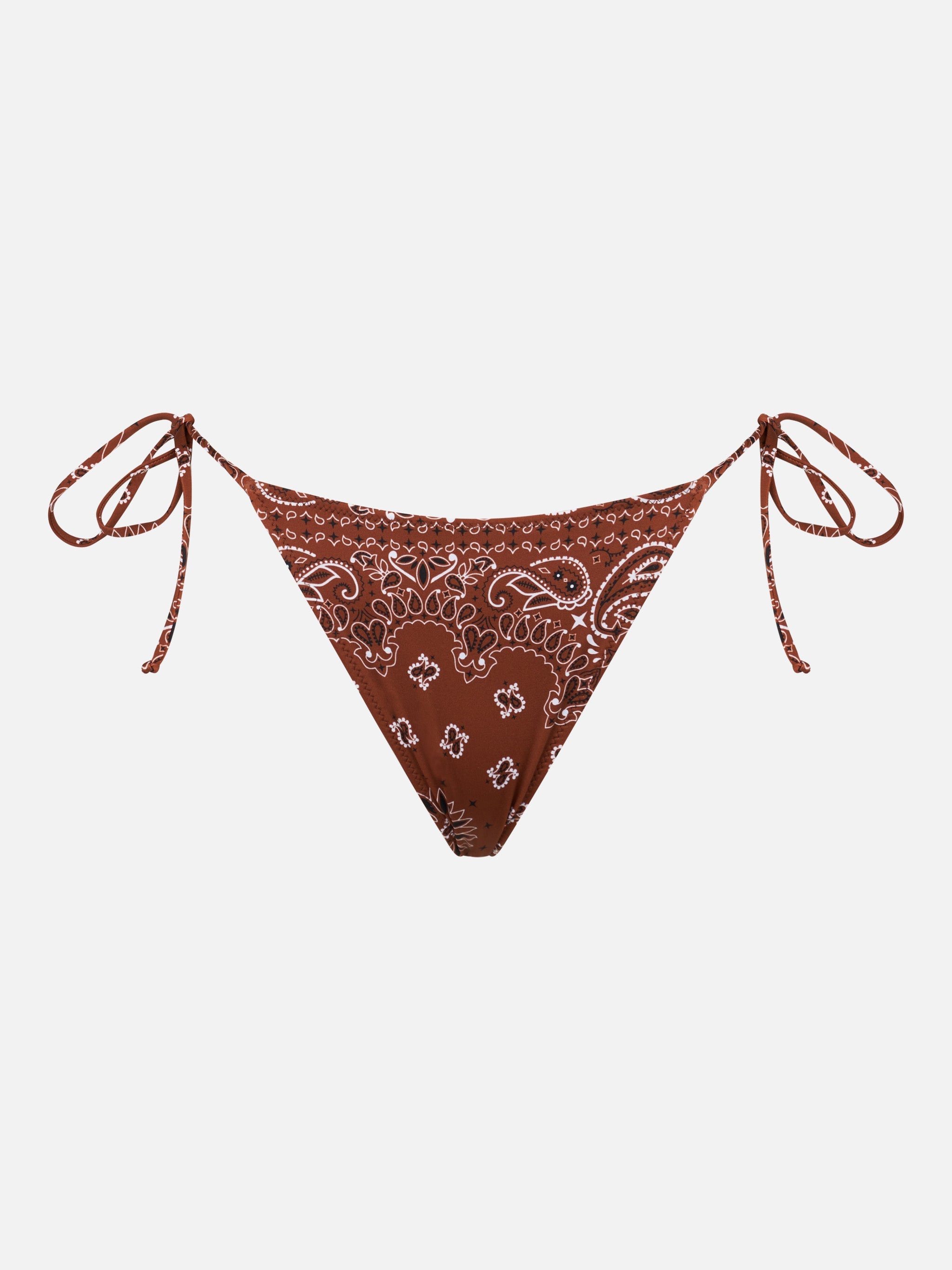 Marielle Brown Bandanna Swim Briefs Bottom