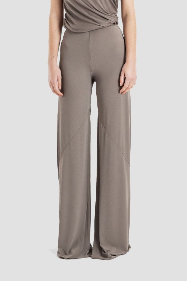 Rick Owens Silk jersey trousers in gray