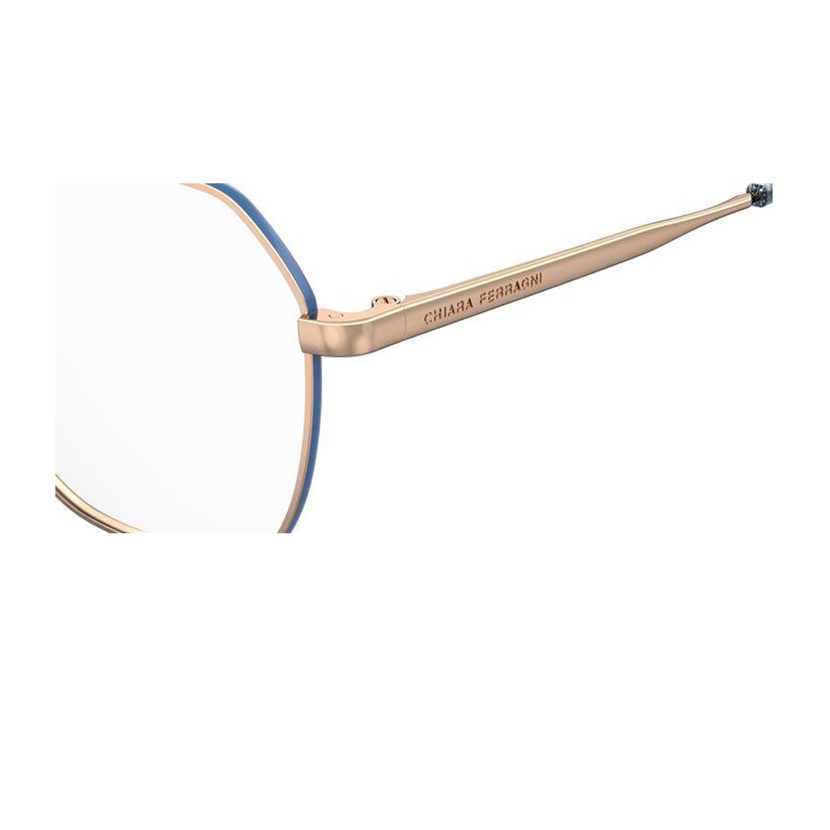 Cf 1025 LKS-15 GOLD BLUE Oro Metal Occhiali Vista