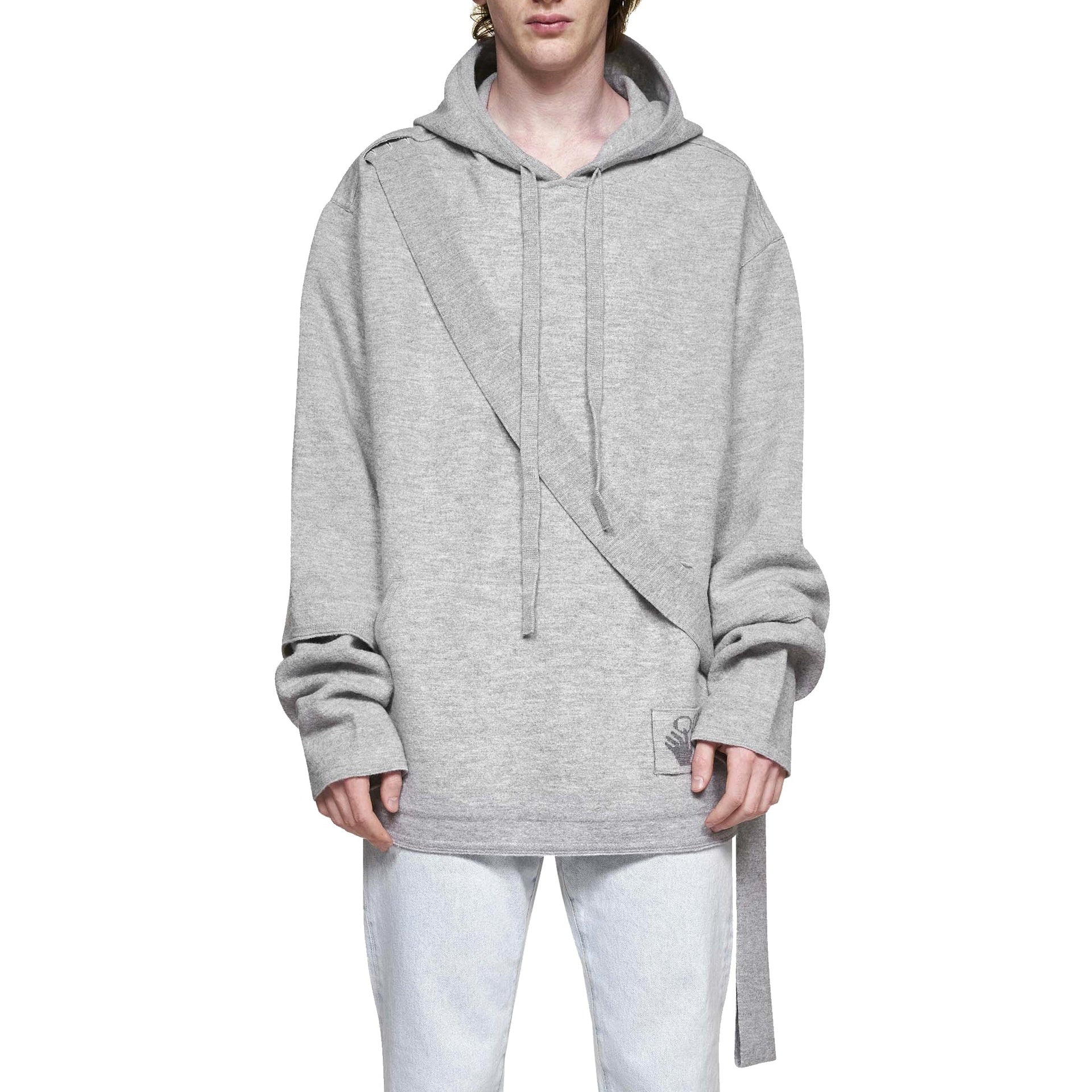 Off-White Wool Sweatshirt Gray