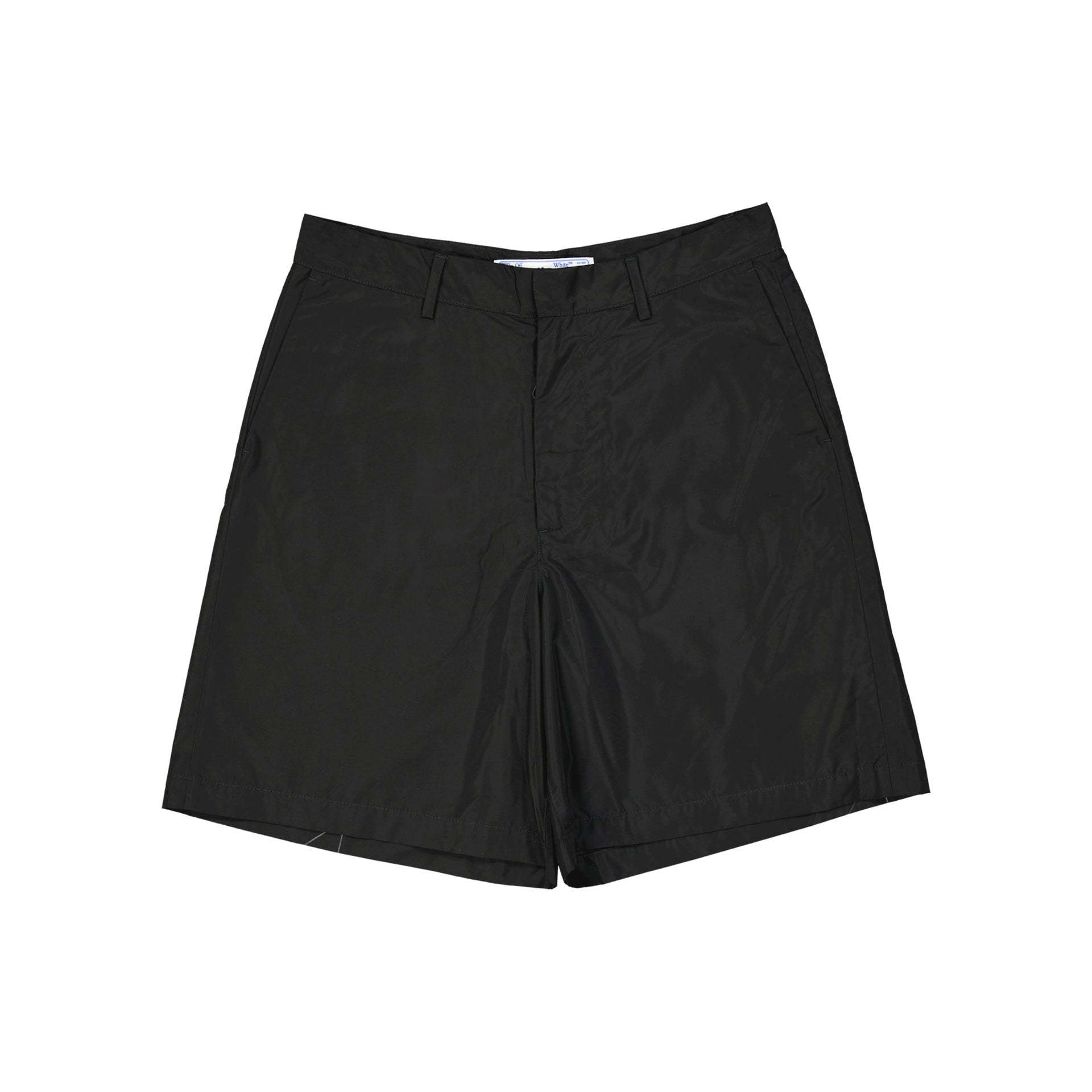 Off-White Casual Short Black Polyester