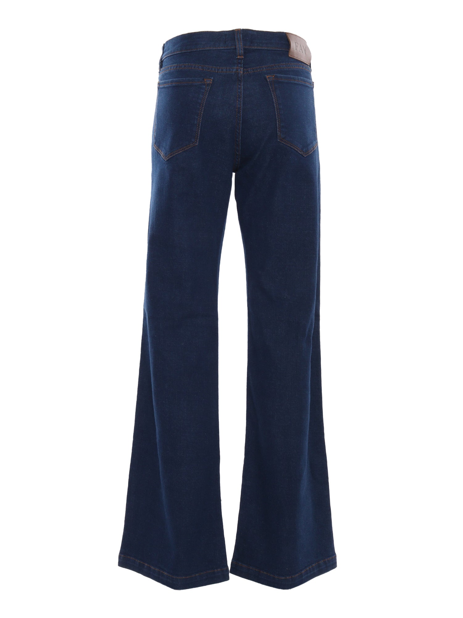 PANT. DENIM FLARE STRETCH Blue Flared Jeans