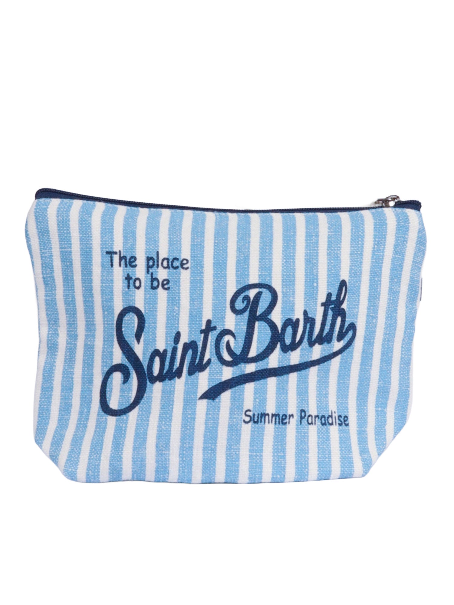 Aline Linen-Linen Stripes V 31 Light Blue Handbag