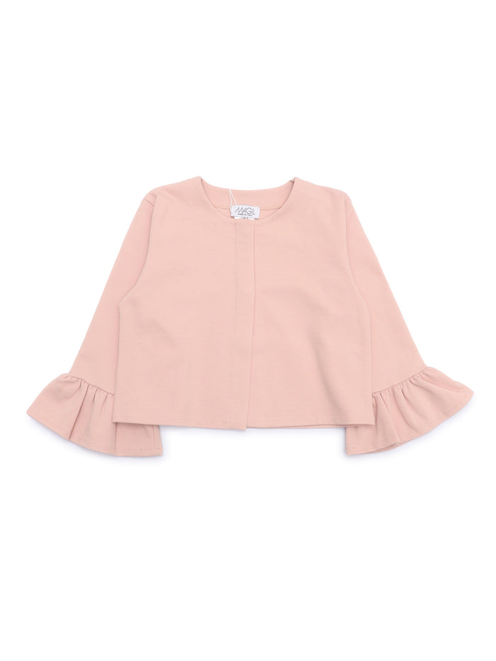 JACKET WITH TULIP SLEEVES Pink
