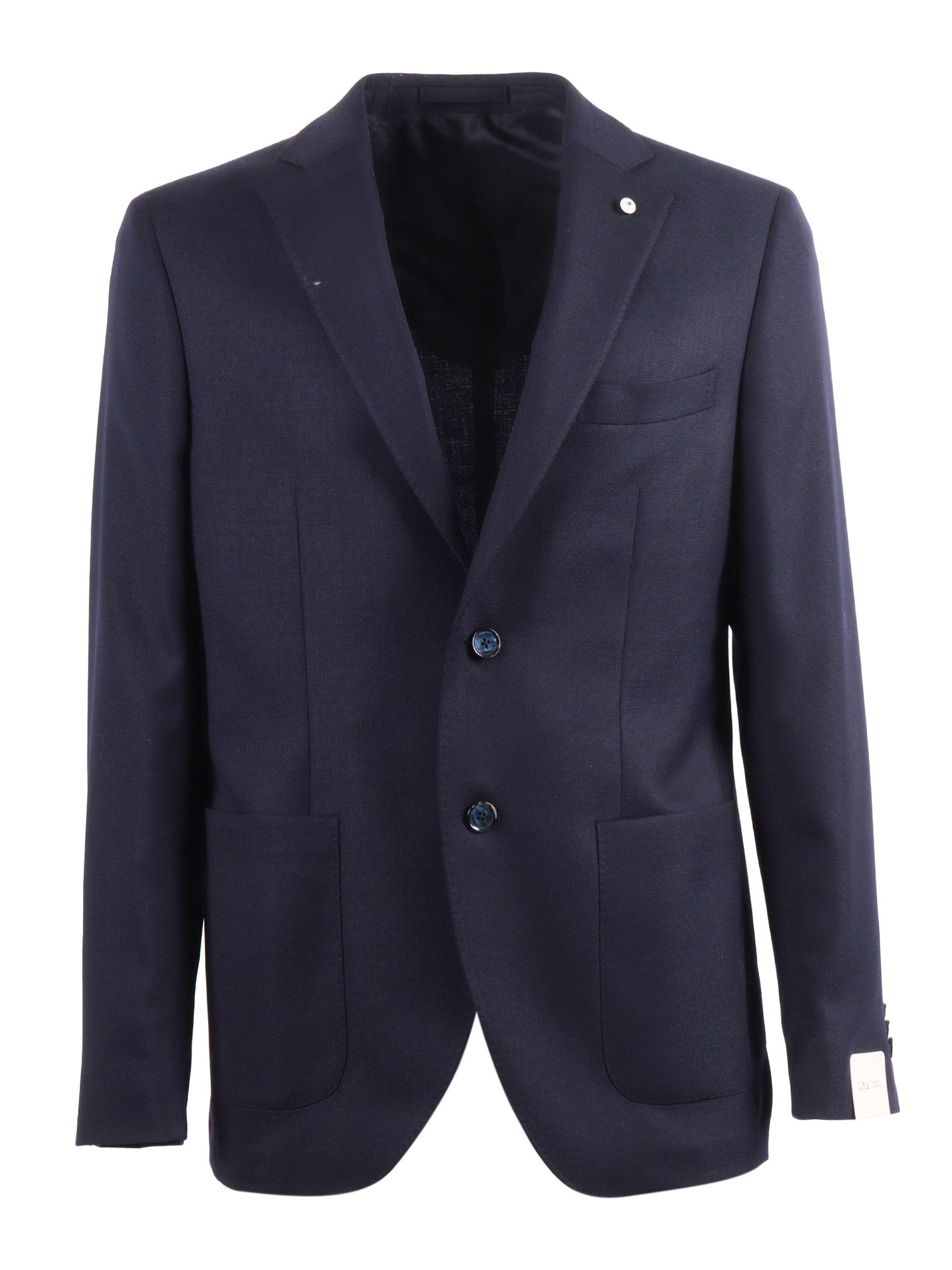 Jacket Blue Virgin Wool Elastane