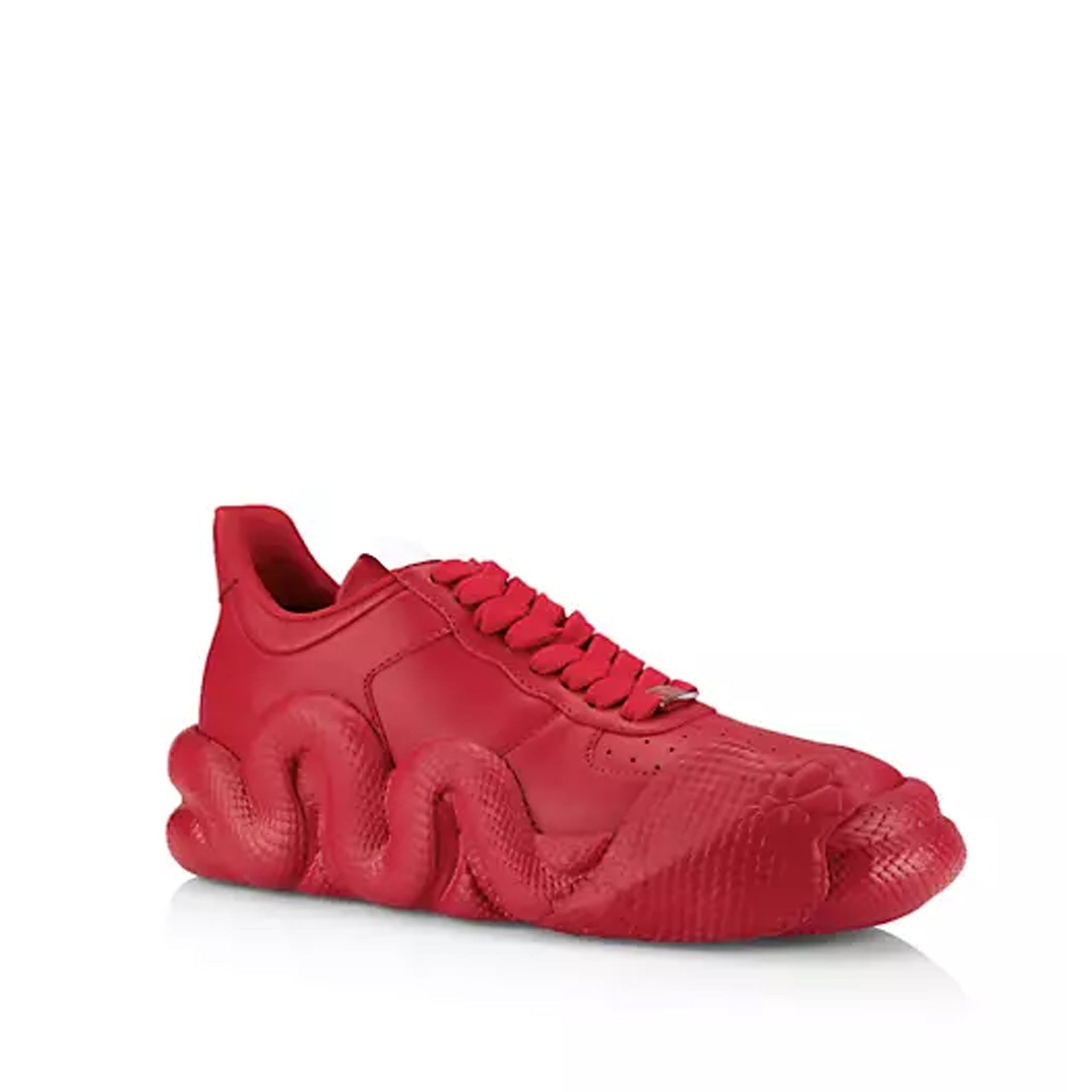 Cobra Sneakers Red Calf Leather