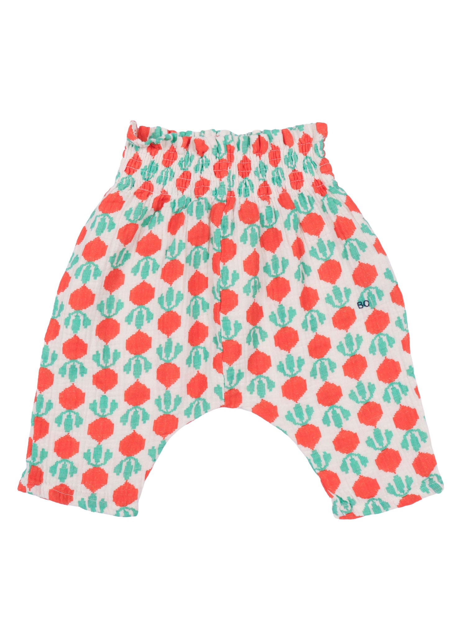 Cool Radish all over woven pants Red Organic Cotton
