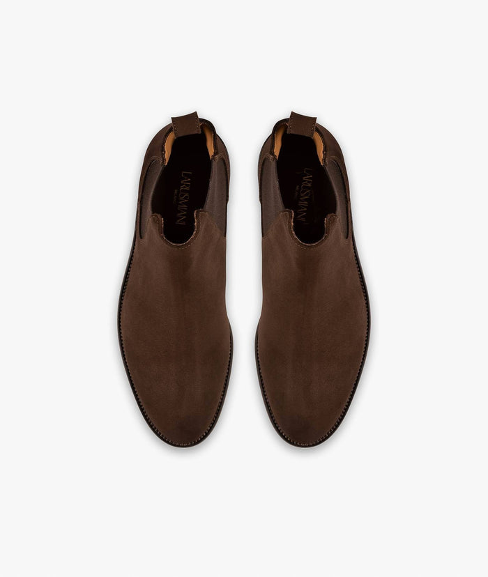 Suede Chelsea Charles Chocolate Boot