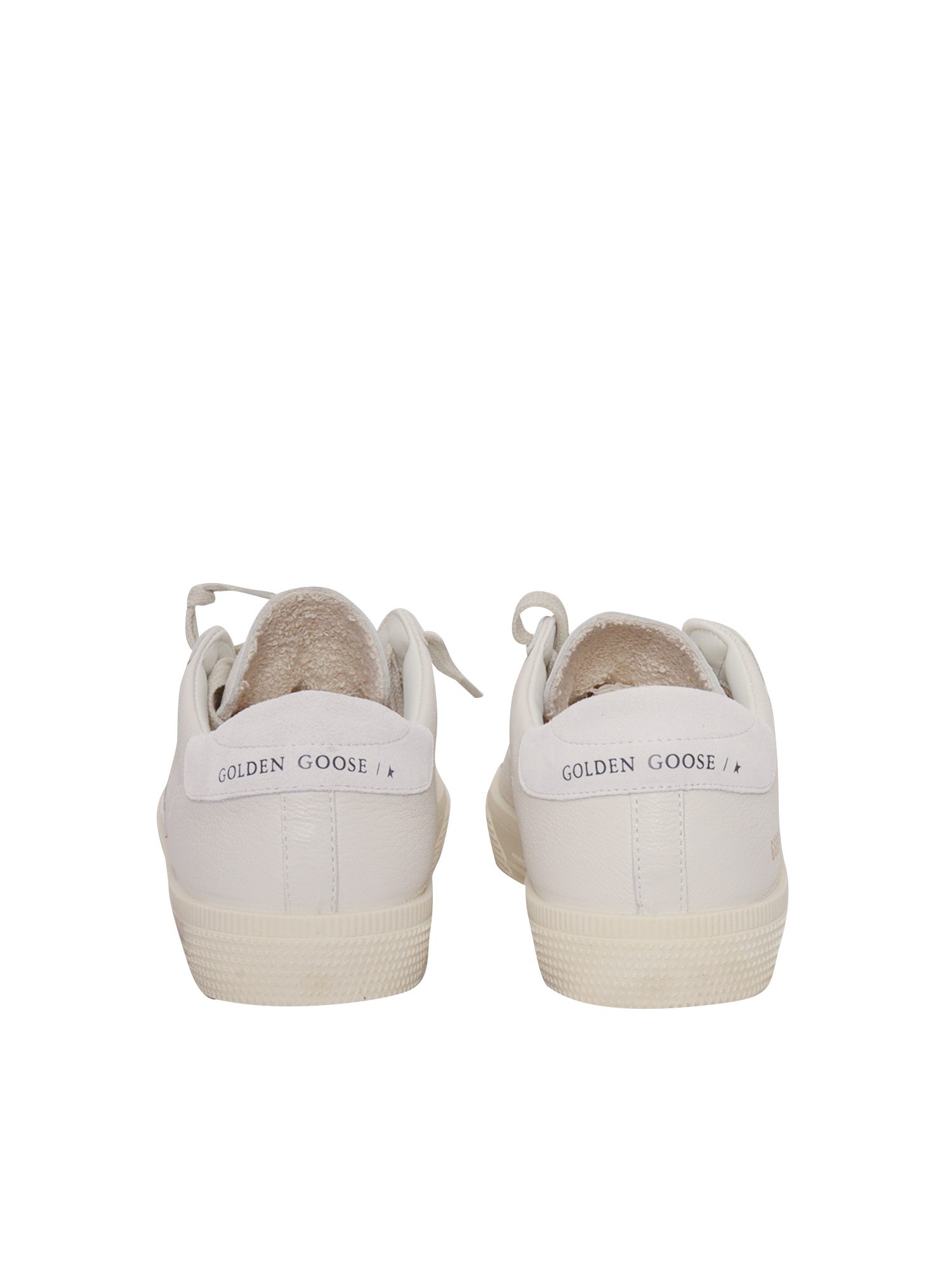 MAY NAPPA UPPER SUEDE STAR AND HEEL White Kid Sneaker