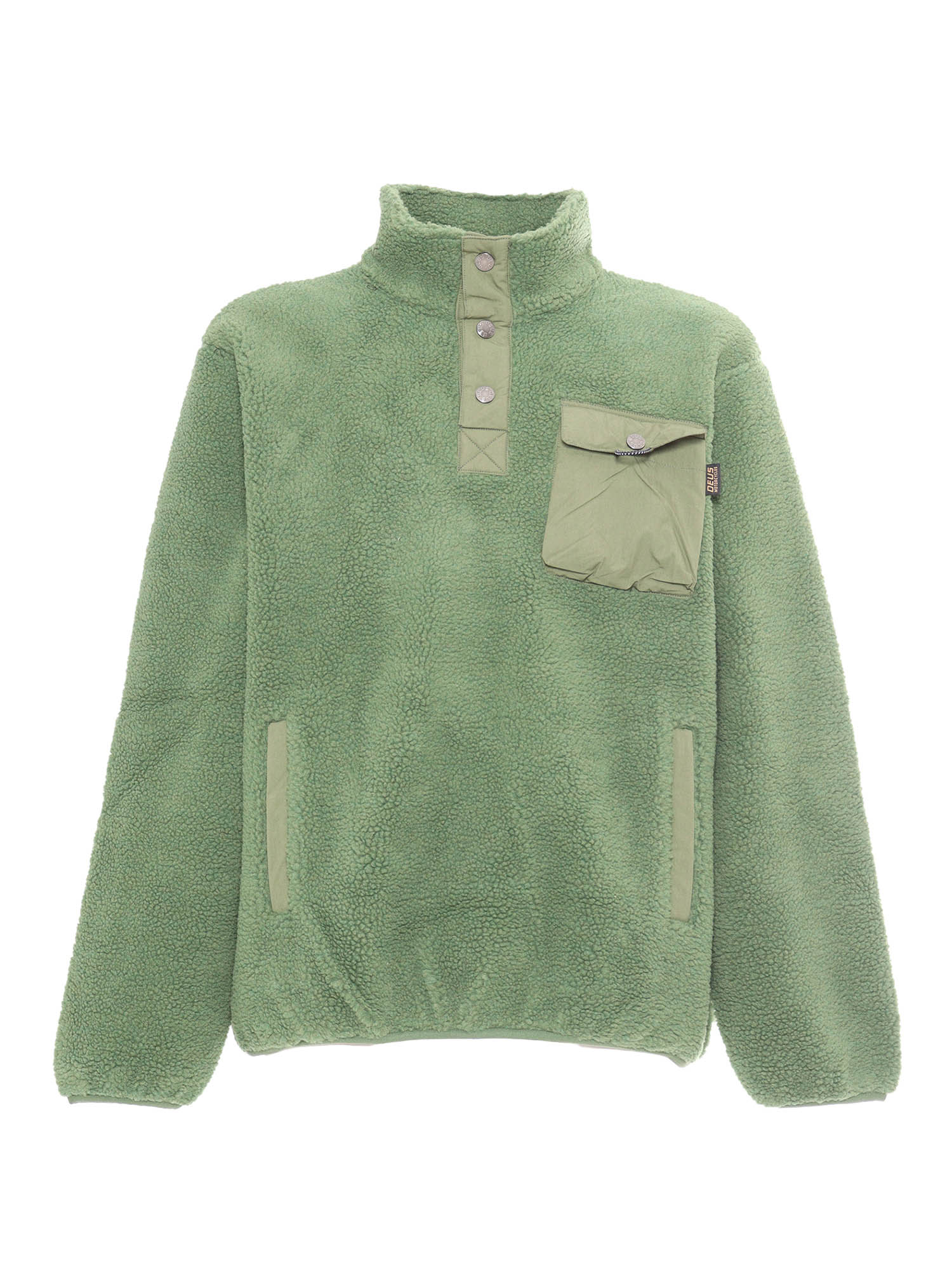Reimis Pullover Fleece Green Crewneck