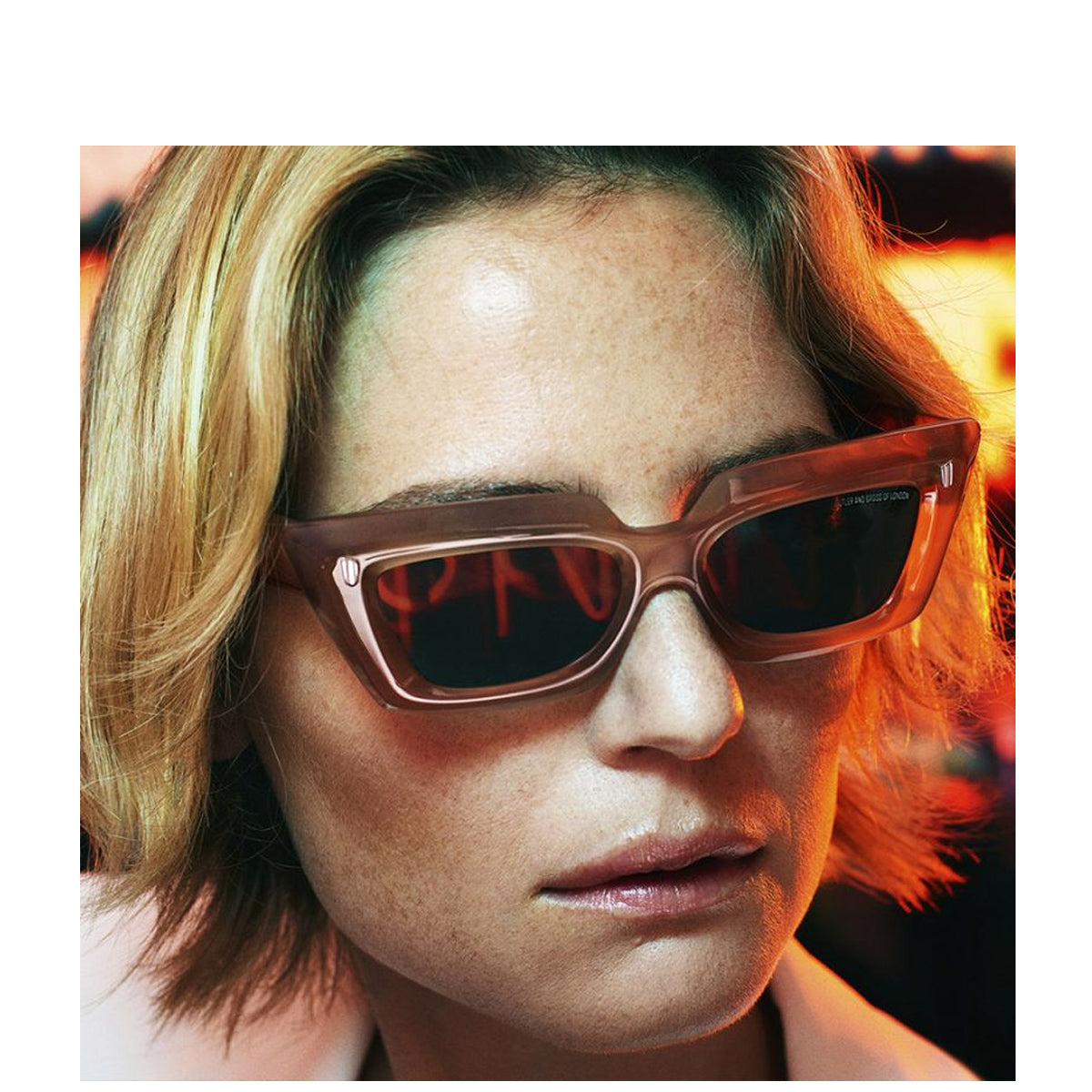 Cutler And Gross 1408 02 Beige Acetate Occhiali Sole