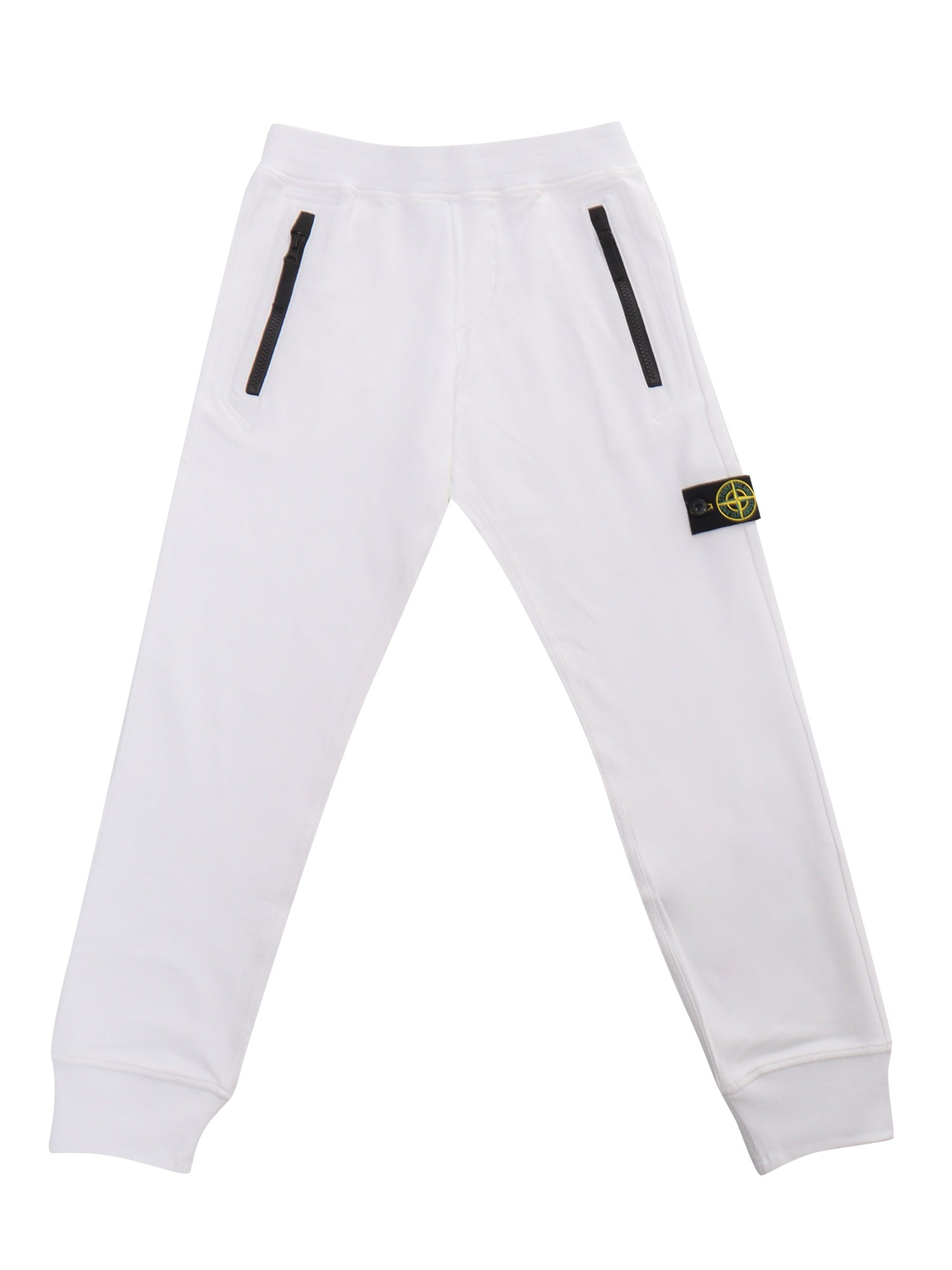 White fleece jogging pants Trackpants