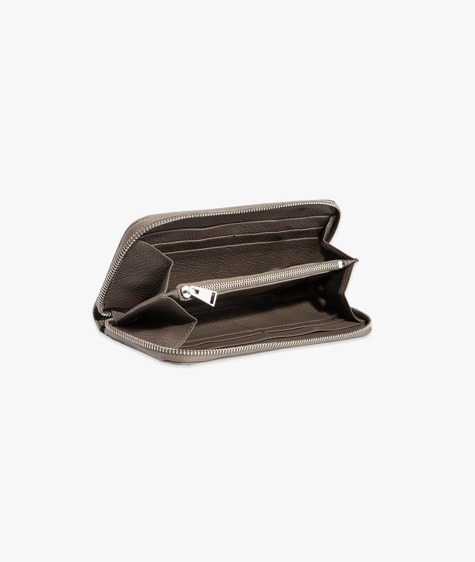 Zippered Wallet Lira Brown And Money Holder