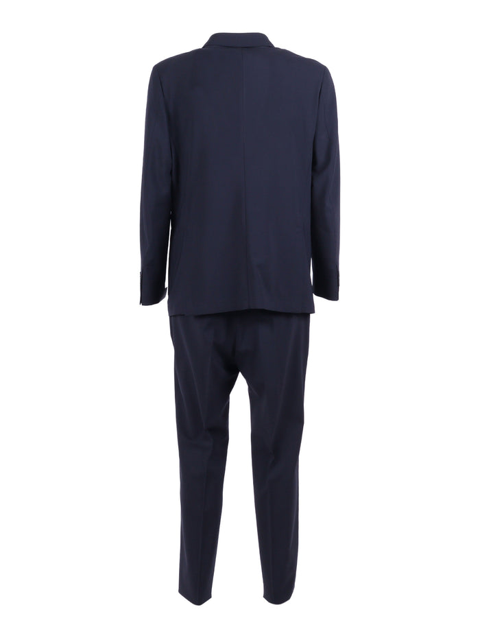 Zero Gravity Suit Blue Wool Elastane Single Breasted Dress