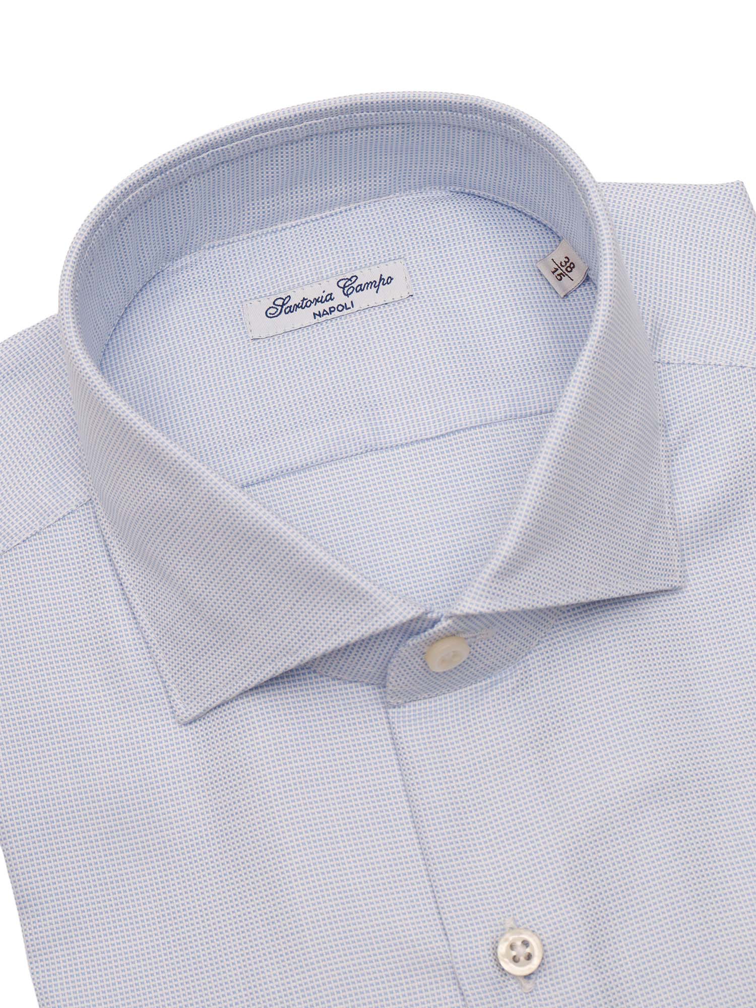 Mens Shirt Light Blue Cotton