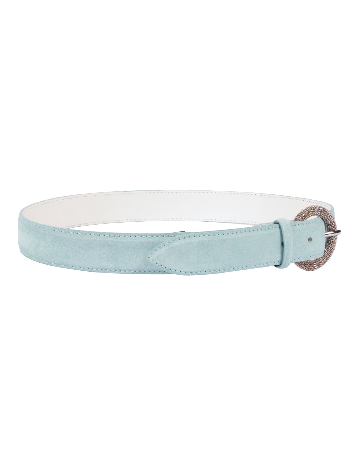 BELT Light Blue Calf Leather