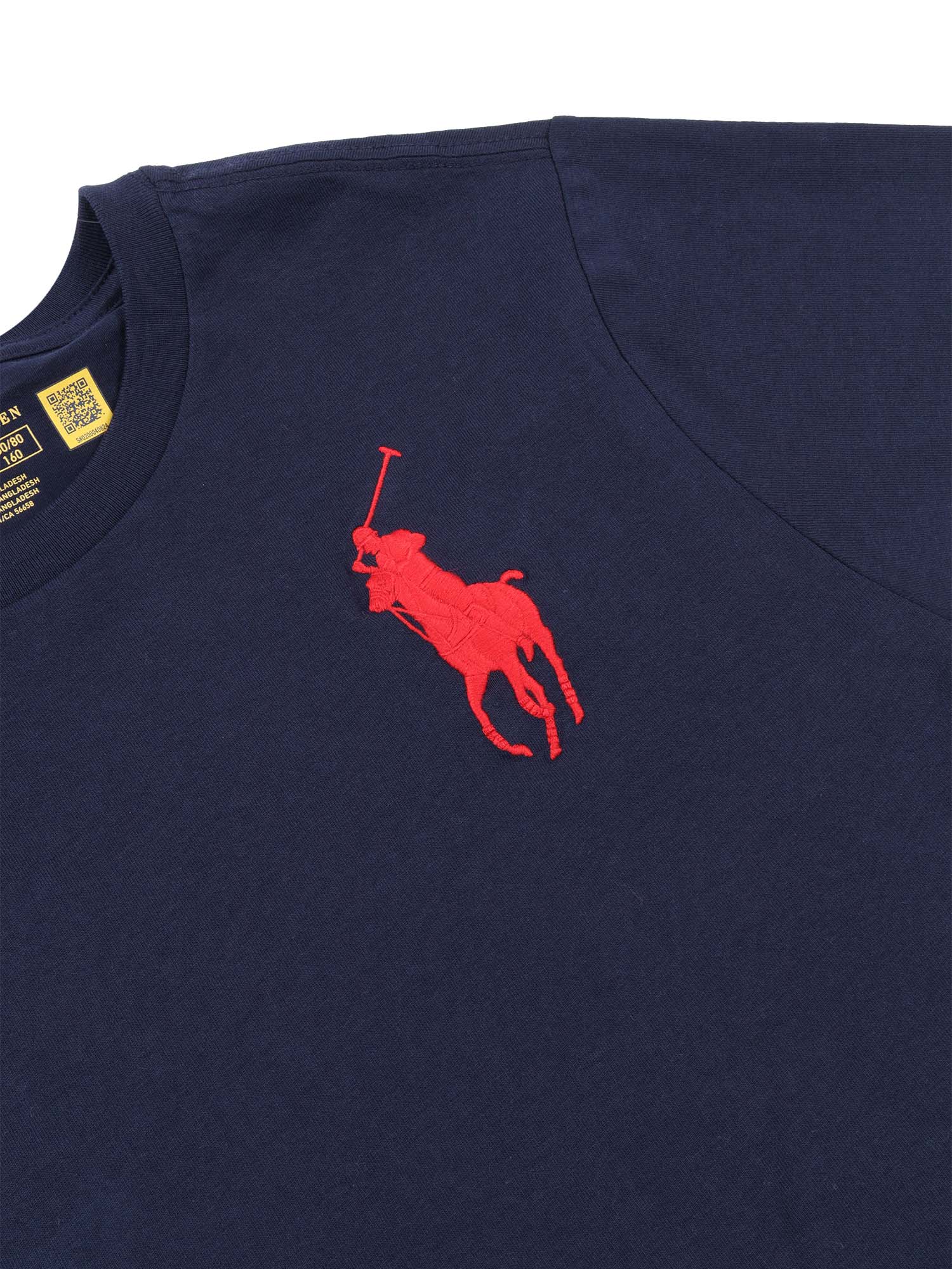 SS CN-TOPS-T-SHIRT Blue Cotton Short Sleeves T-shirt