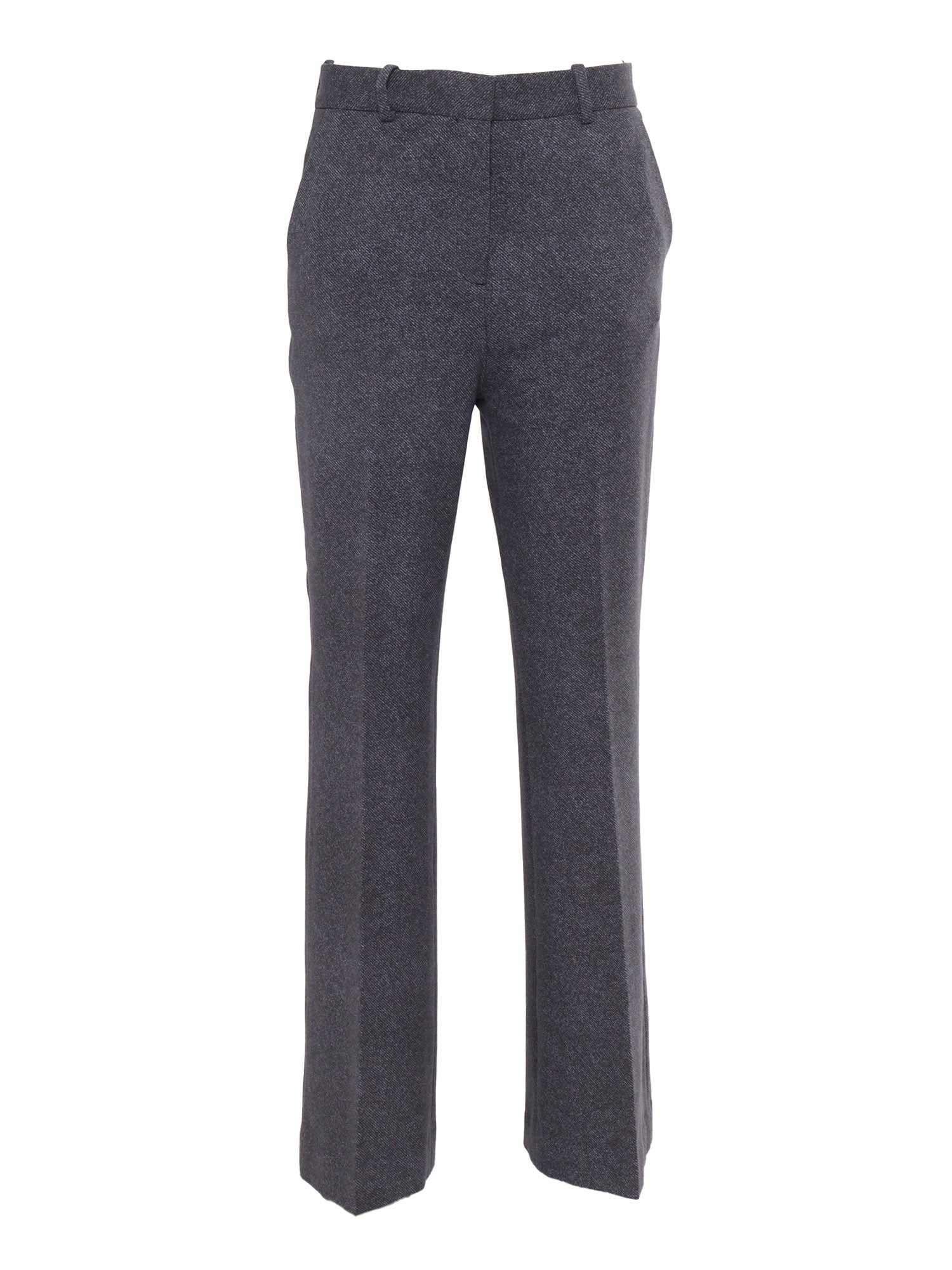 Flared Sweatpants Blue Cotton Elastane Pant