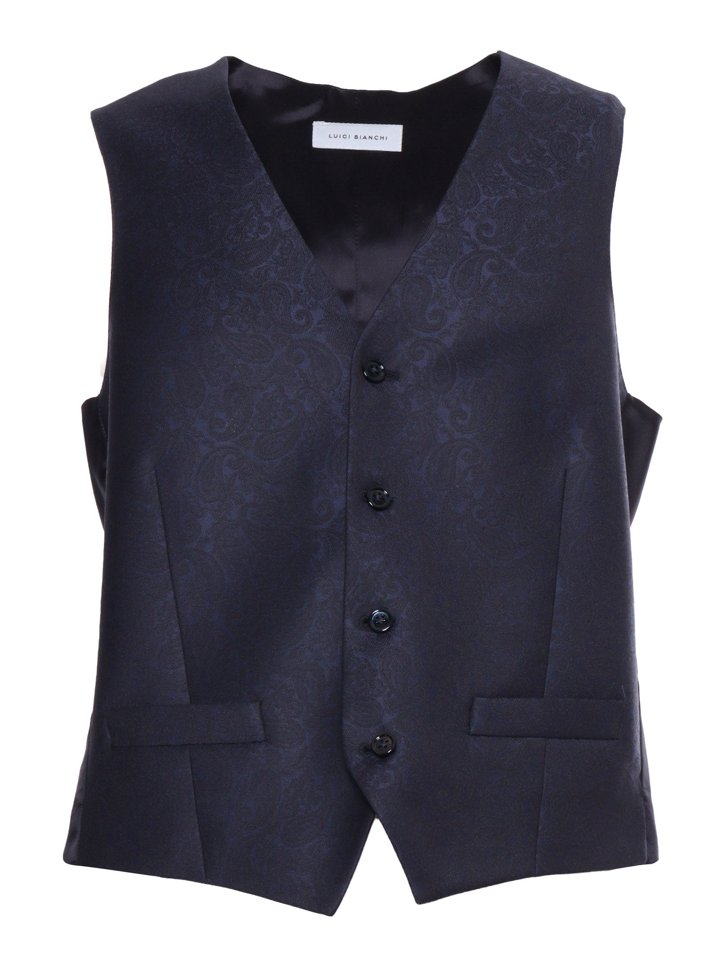 Blue vest Virgin Wool Elastane