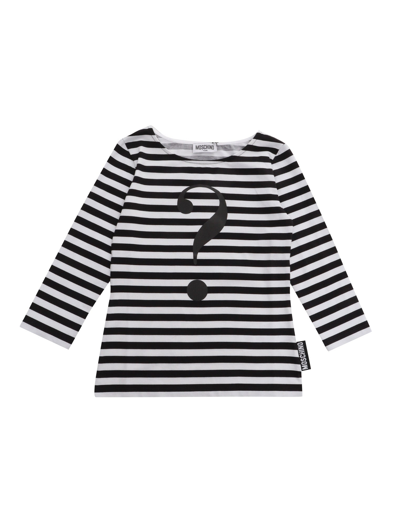 Striped sweater White Cotton Elastane Crewneck