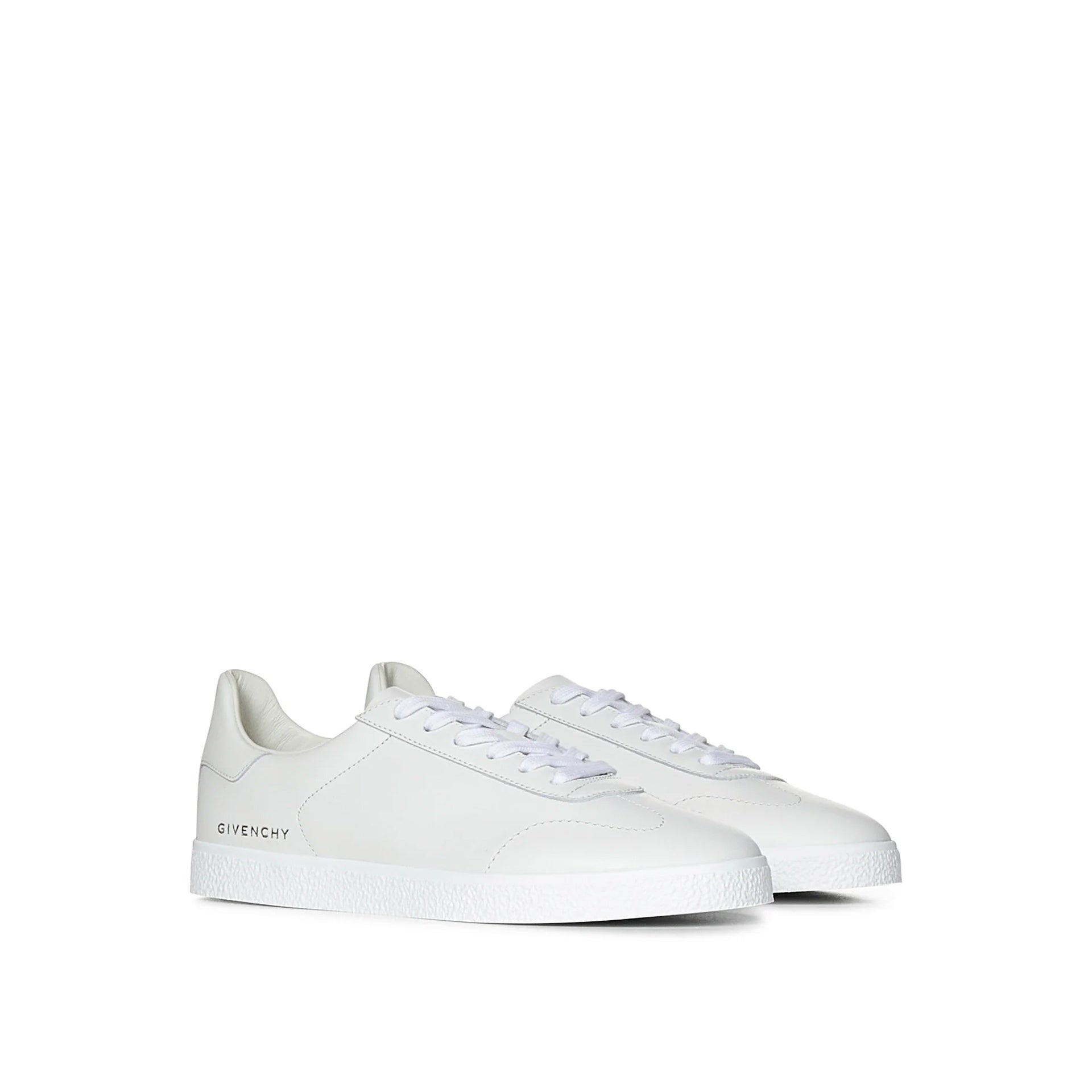 Town Leather Low Sneakers White Calf