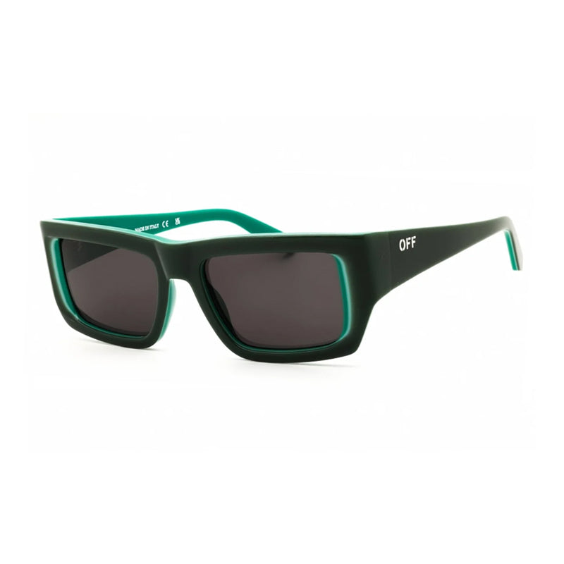 Off-White Sunglasses Rectangle Full Rim, Green Frame And Grey Lens Prescott1175705