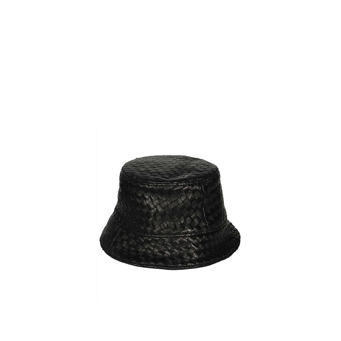 Bucket Hat Black Lamb Leather