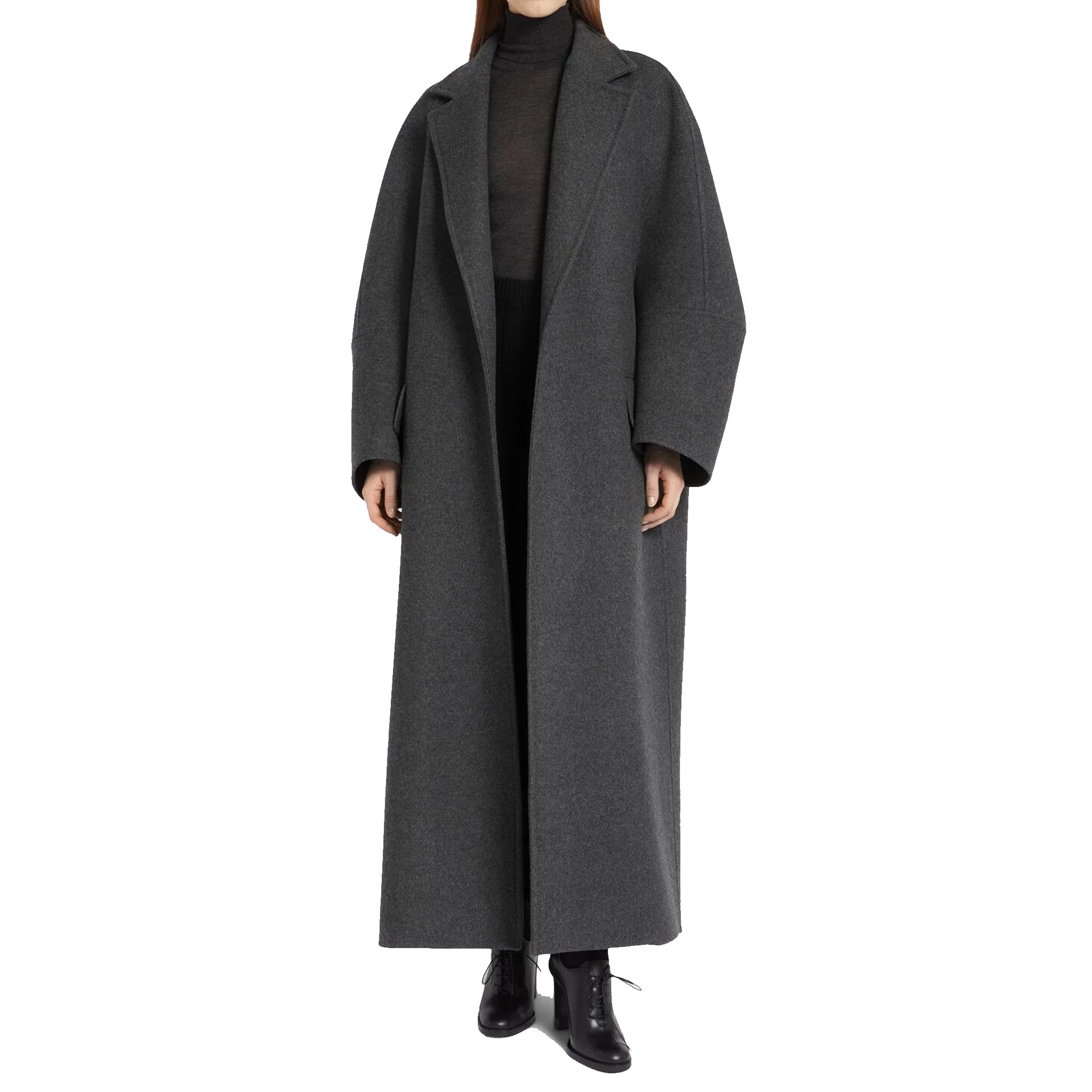 Asburgo Wool And Cashmere Coat Gray