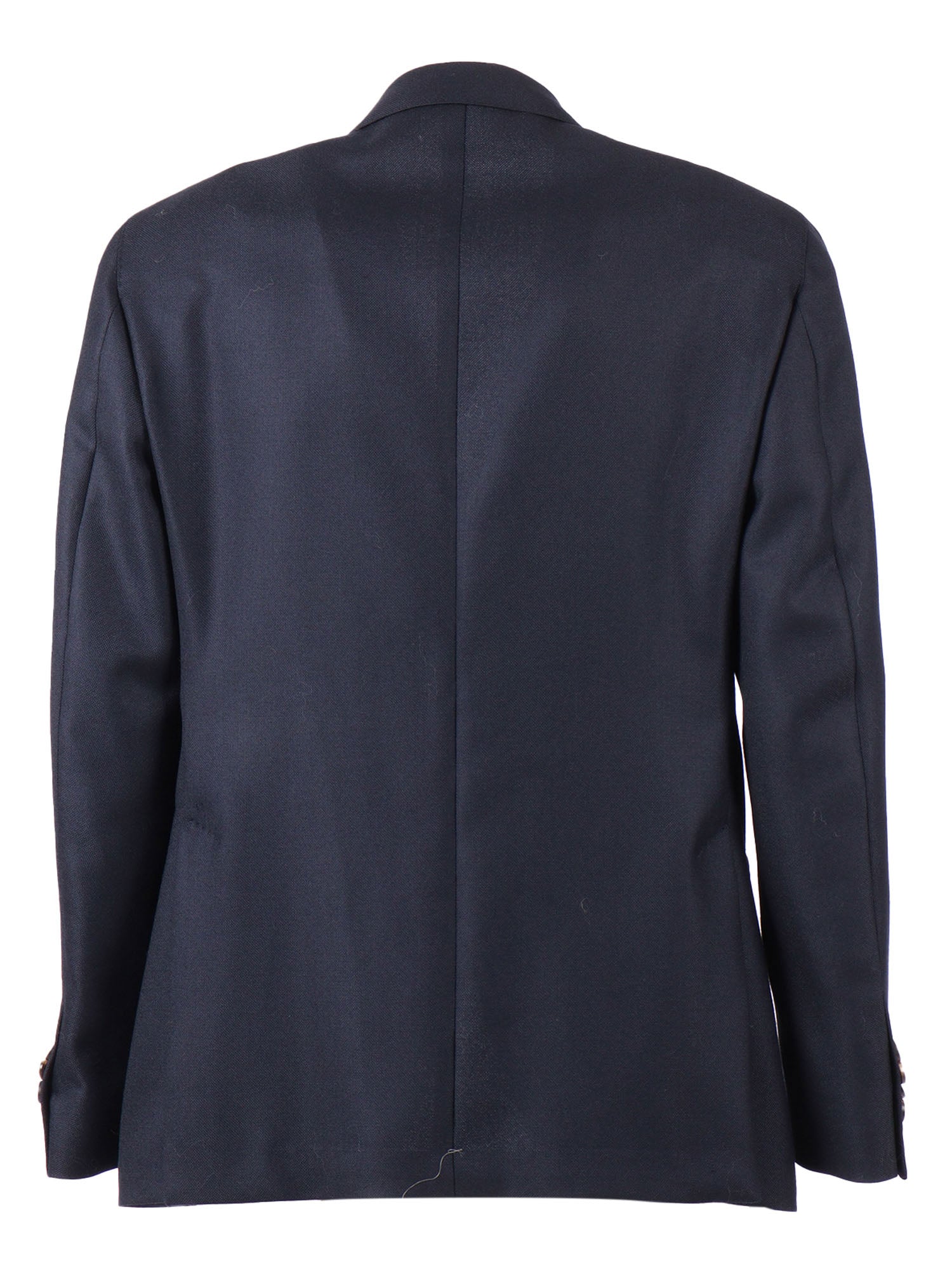 Jacket Blue Virgin Wool Single Breasted